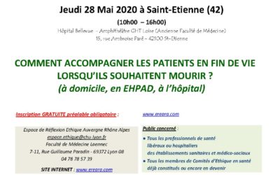 5èmes Printanières de l’Ethique en Santé – Saint-Etienne