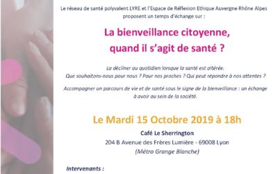 16ème Café Ethique – Lyon : « La bienveillance citoyenne »