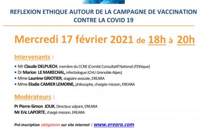 Café éthique – Visioconférence : “Réflexion éthique autour de la campagne de vaccination contre la COVID-19”